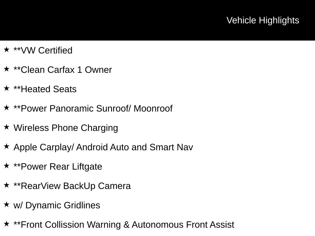 2019 Volkswagen Atlas 3.6L V6 SE 2