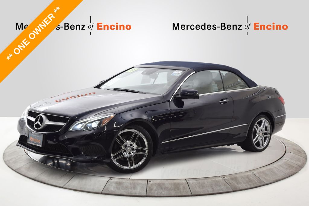 Lunar Blue Metallic 2014 Mercedes-Benz E-Class E 350 Cabriolet Convertible Rear-Wheel Drive 7-Speed Automatic