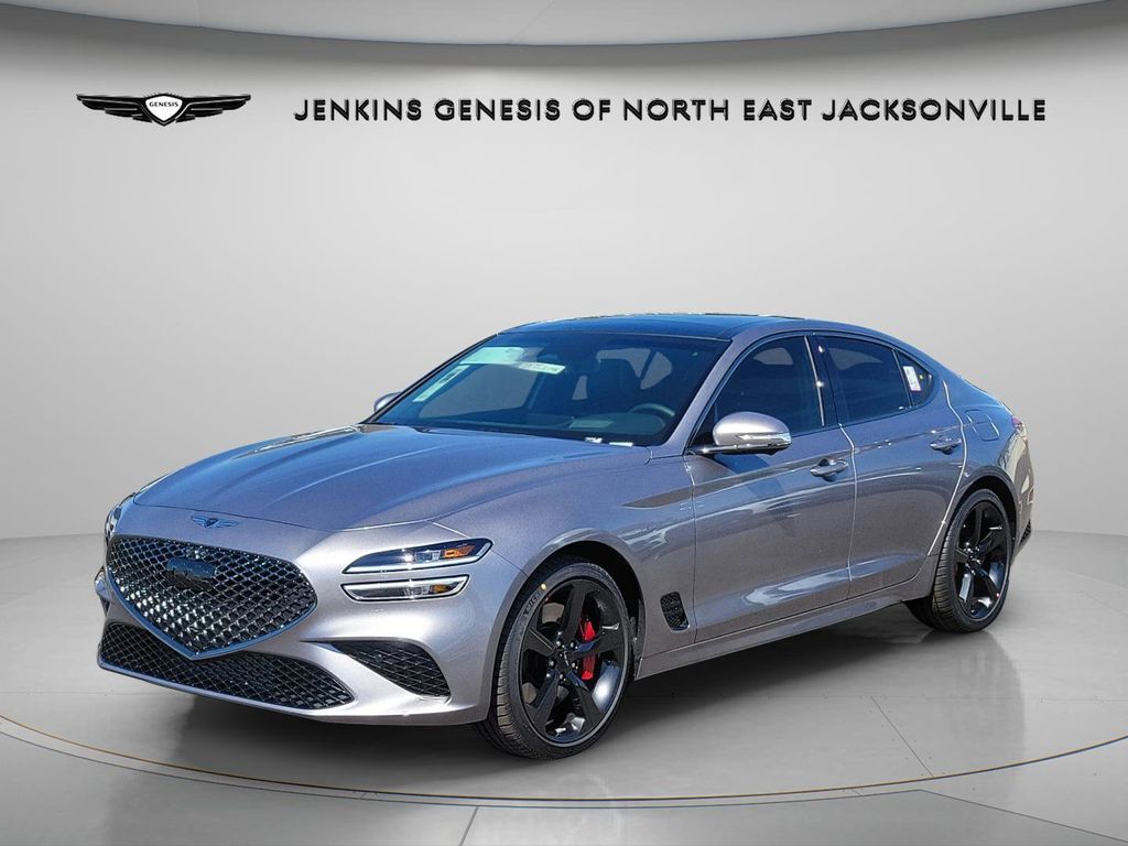 Savile Silver 2026 Genesis G70 3.3T Sport Prestige RWD Sedan Rear-Wheel Drive 8-Speed Automatic