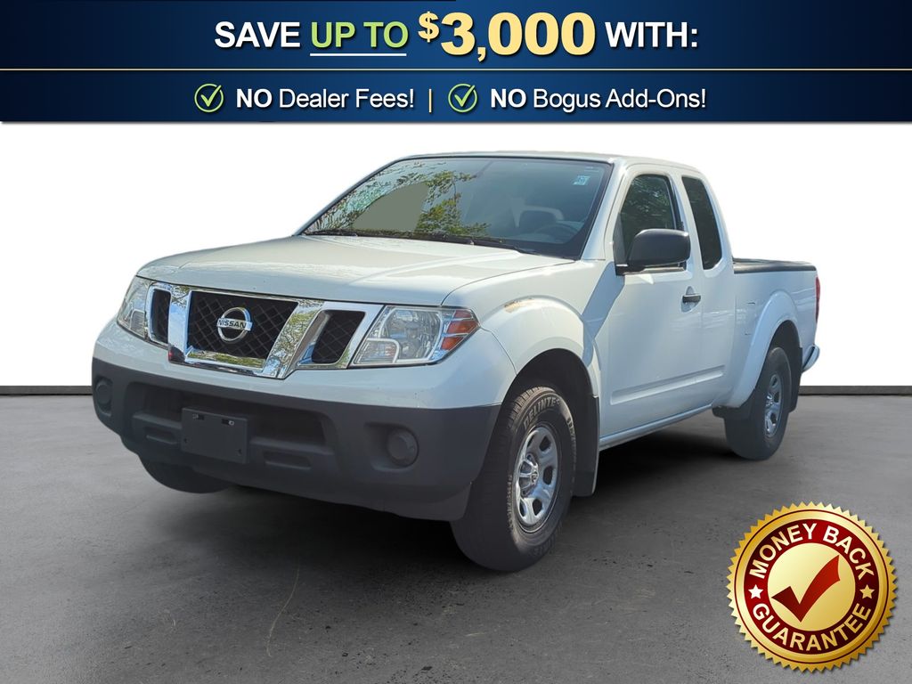 Glacier White 2018 Nissan Frontier S King Cab Pickup Truck 4X2 5-Speed Automatic Overdrive