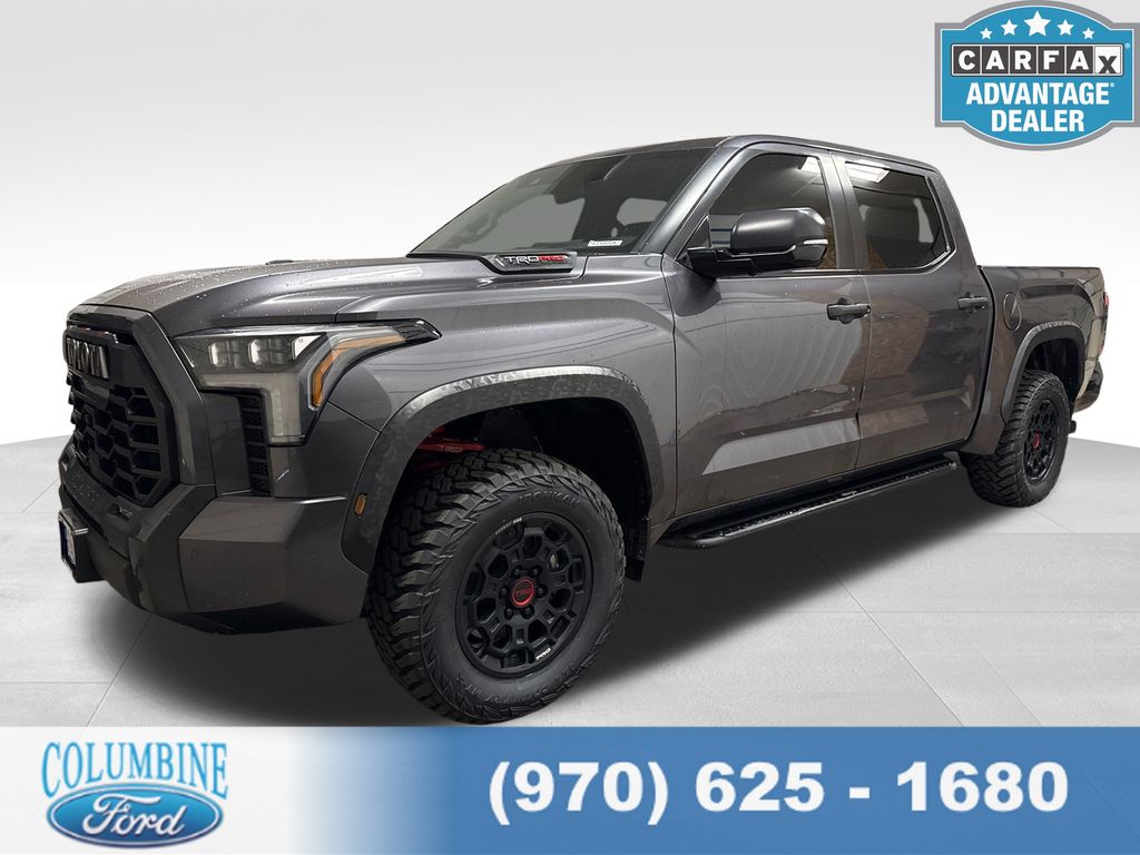 Magnetic Gray Metallic 2024 Toyota Tundra Hybrid TRD Pro HV CrewMax Cab 4WD Pickup Truck Four-Wheel Drive Automatic