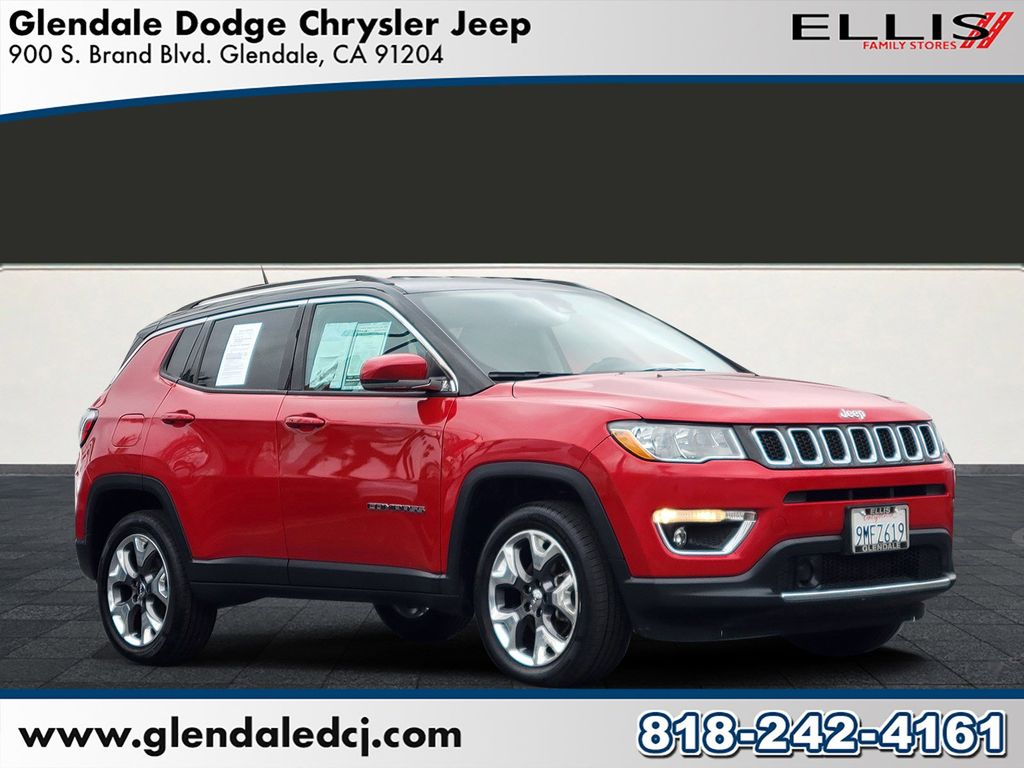 Redline Pearlcoat 2021 Jeep Compass Limited 4WD SUV / Crossover Four-Wheel Drive 9-Speed Automatic