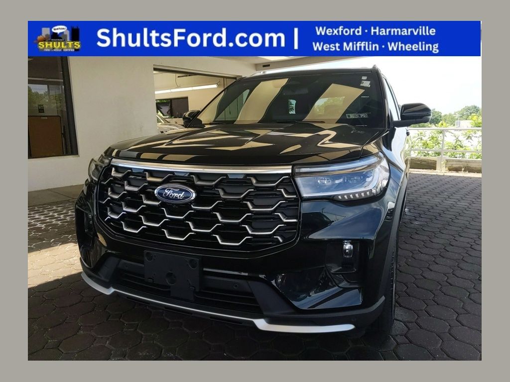 Black Metallic 2025 Ford Explorer Platinum AWD SUV / Crossover All-Wheel Drive Automatic