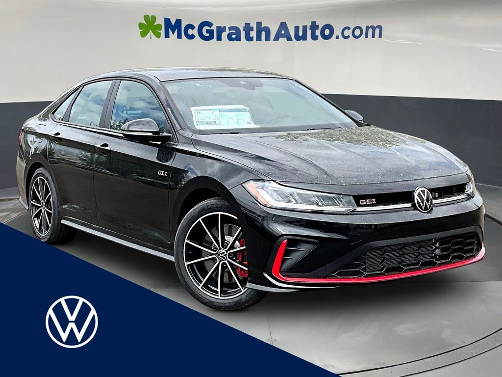 Deep Black Pearl 2026 Volkswagen Jetta GLI Sedan Front-Wheel Drive 6-Speed Manual