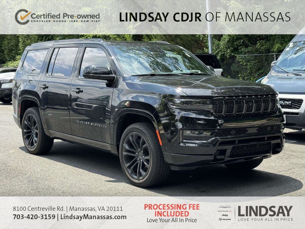 Diamond Black Crystal Pearlcoat 2024 Jeep Grand Wagoneer SUV / Crossover Four-Wheel Drive 8-Speed Automatic