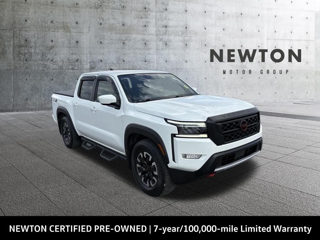 Glacier White 2024 Nissan Frontier Pickup Truck 4X2 9-Speed Automatic Overdrive