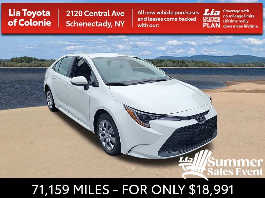 White 2022 Toyota Corolla Sedan Front-Wheel Drive Continuously Variable Transmission
