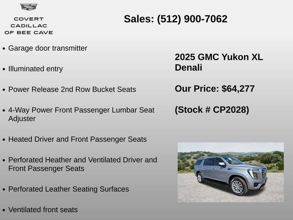 Used Car 2025 Gmc Yukon Xl  Denali For Sale Under $70,000 In Austin, Texas