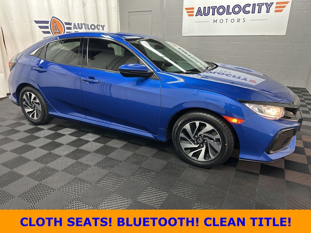 Aegean Blue Metallic 2017 Honda Civic Hatchback LX Hatchback Front-Wheel Drive 6-Speed Manual