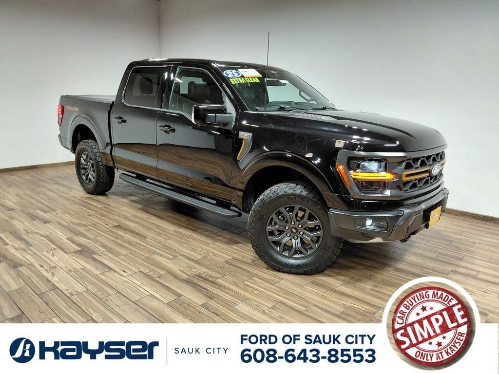 Black 2025 Ford F-150 Pickup Truck Four-Wheel Drive Automatic