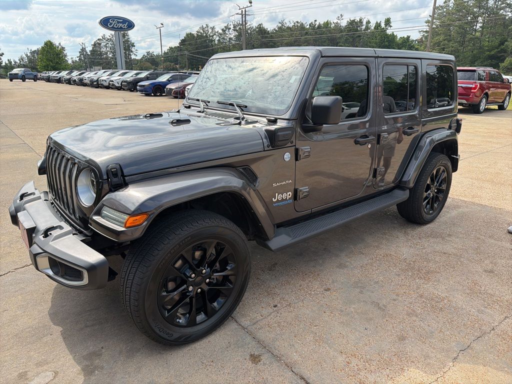 Gray (Granite Crystal Metallic Clearcoat) 2021 Jeep Wrangler 4xe Sahara 4WD SUV / Crossover Four-Wheel Drive 8-Speed Automatic