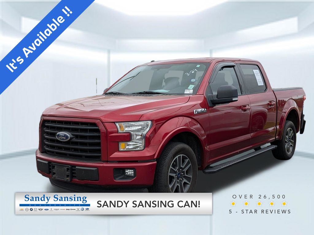 Ruby Red Metallic 2016 Ford F-150 XLT SuperCrew Pickup Truck 4X2 6-Speed Automatic
