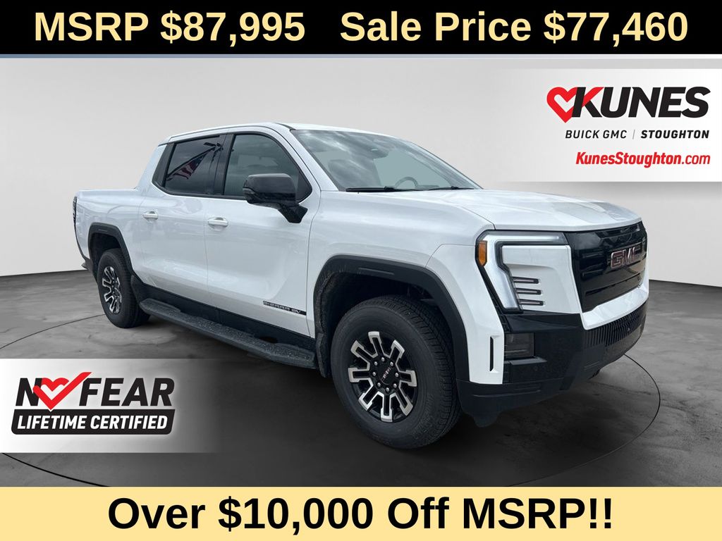 Summit White 2026 GMC Sierra EV Pickup Truck All-Wheel Drive 1-Speed Automatic