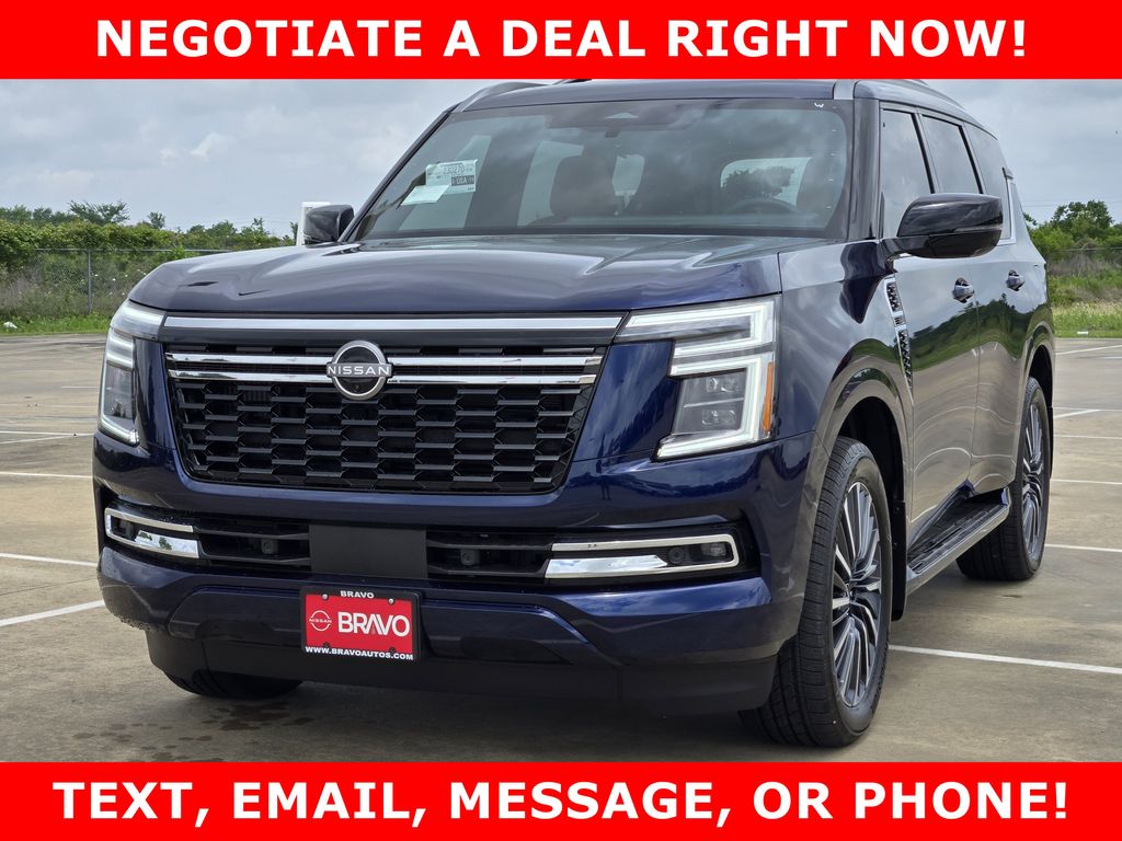 2026 Nissan Armada Platinum Reserve Blue at Bravo Nissan