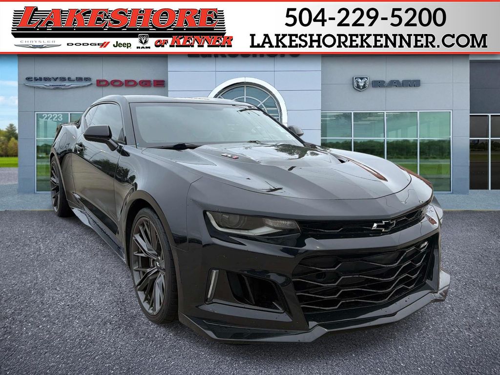 Black 2017 Chevrolet Camaro Coupe Rear-Wheel Drive Automatic