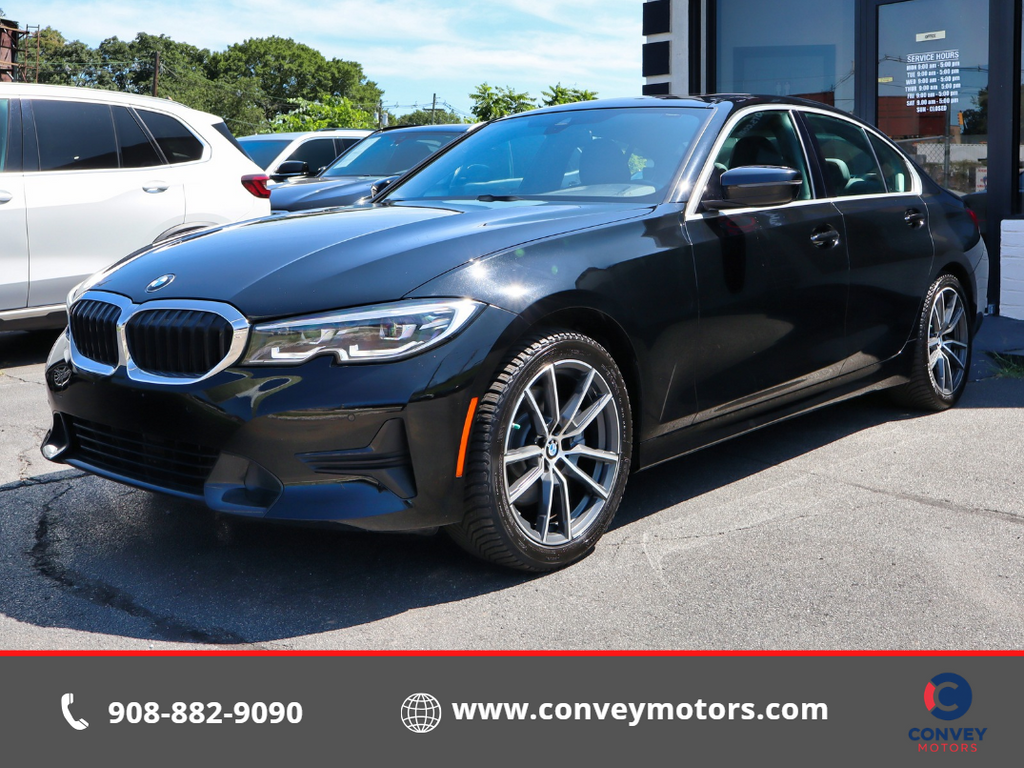Jet Black 2021 BMW 3 Series Sedan All-Wheel Drive 8-Speed Automatic