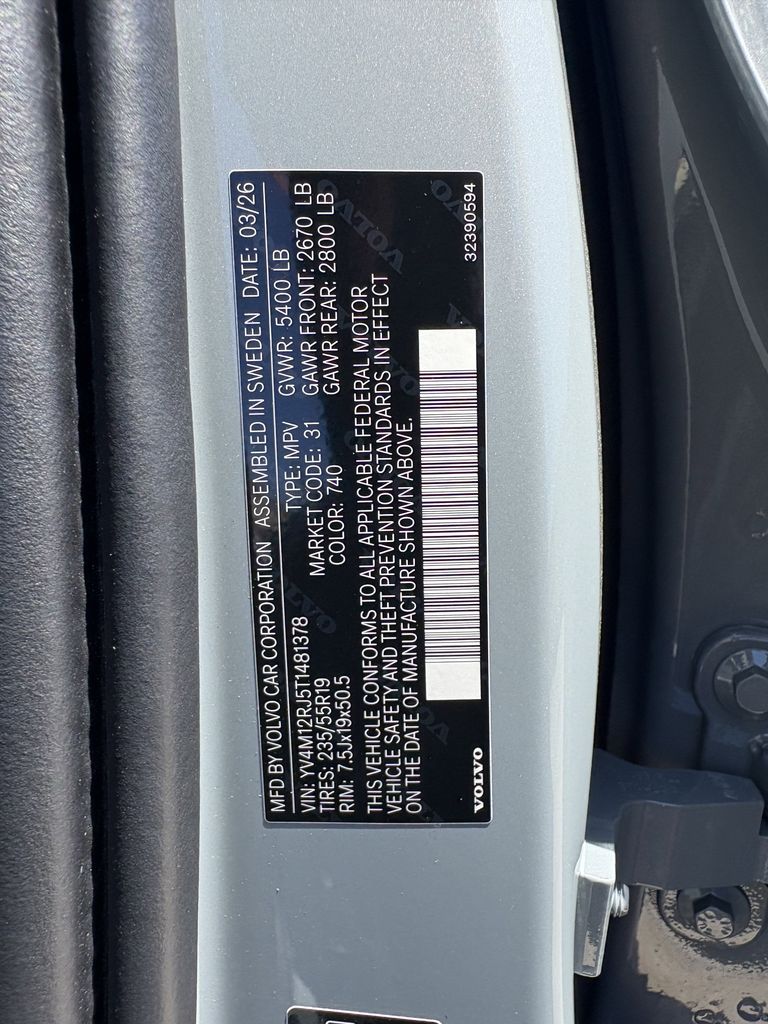 2026 Volvo XC60 B5 Core Gray at DeMontrond Automotive Group