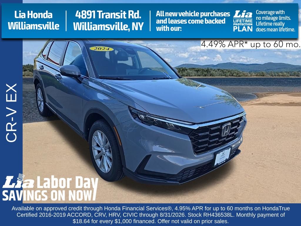 Urban Gray Pearl 2024 Honda CR-V SUV / Crossover All-Wheel Drive Continuously Variable Transmission
