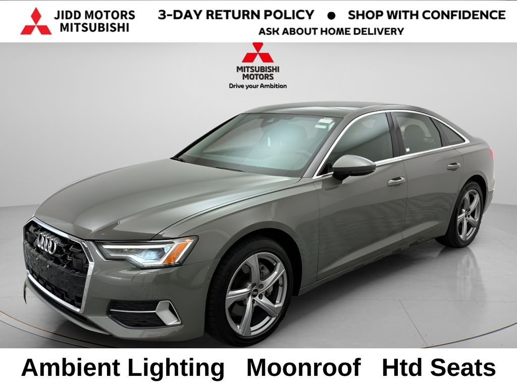 Gray 2024 Audi A6 Sedan All-Wheel Drive 7-Speed Automatic