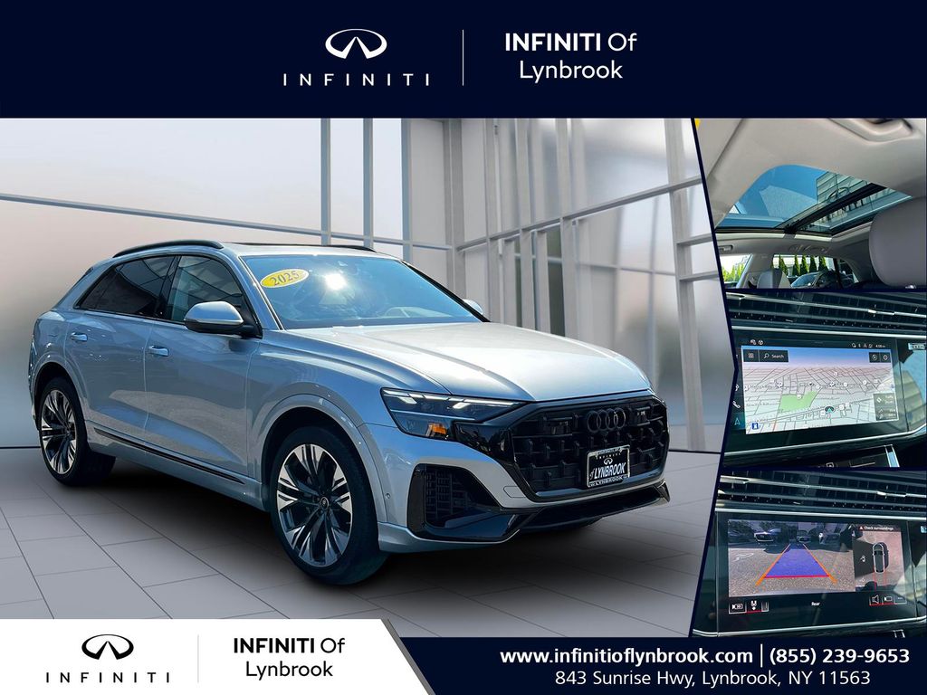 Silver 2025 Audi Q8 SUV / Crossover All-Wheel Drive 8-Speed Automatic