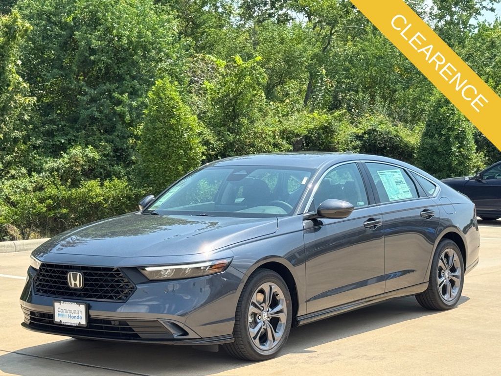 2025 Honda Accord Hybrid EX-L Gray at Classic Honda Galveston