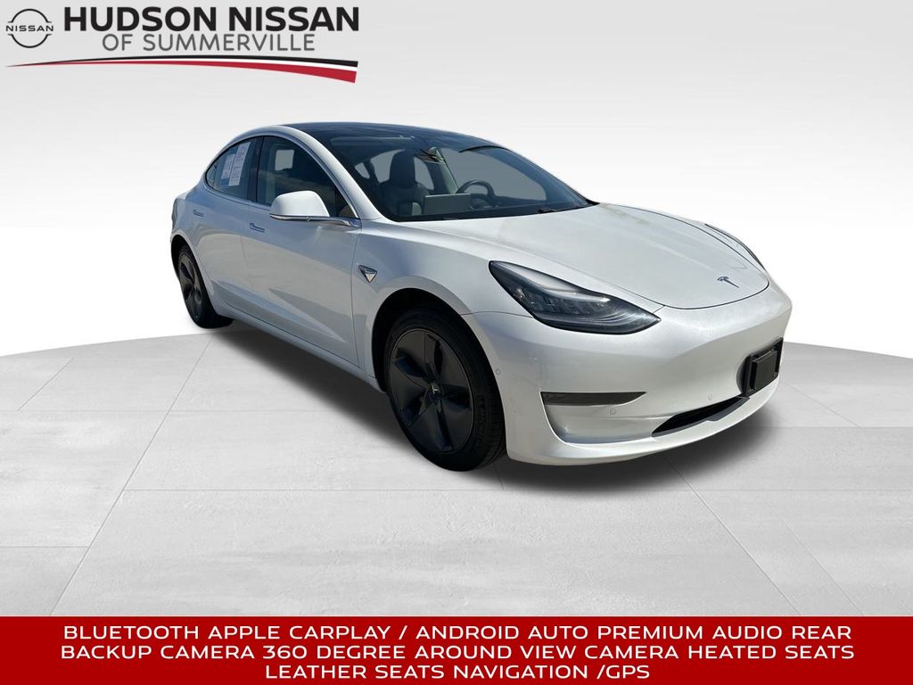 2020 Pearl White Multi-Coat Tesla Model 3 Standard RWD Sedan