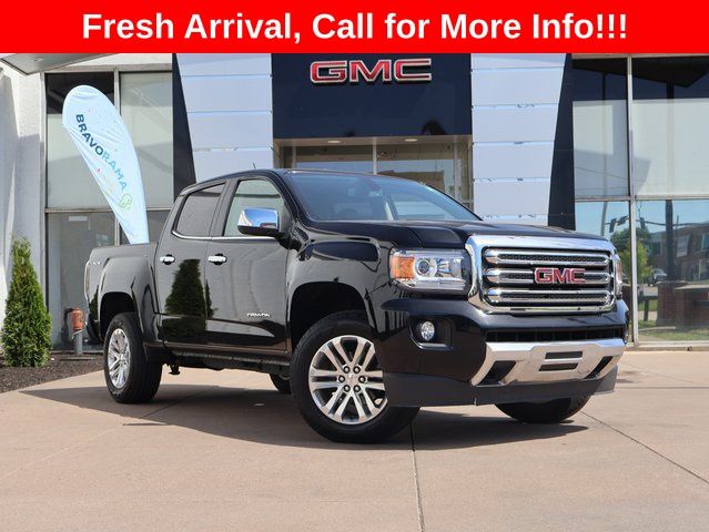 Onyx Black 2018 GMC Canyon SLT Crew Cab 4WD Pickup Truck Four-Wheel Drive 8-Speed Automatic