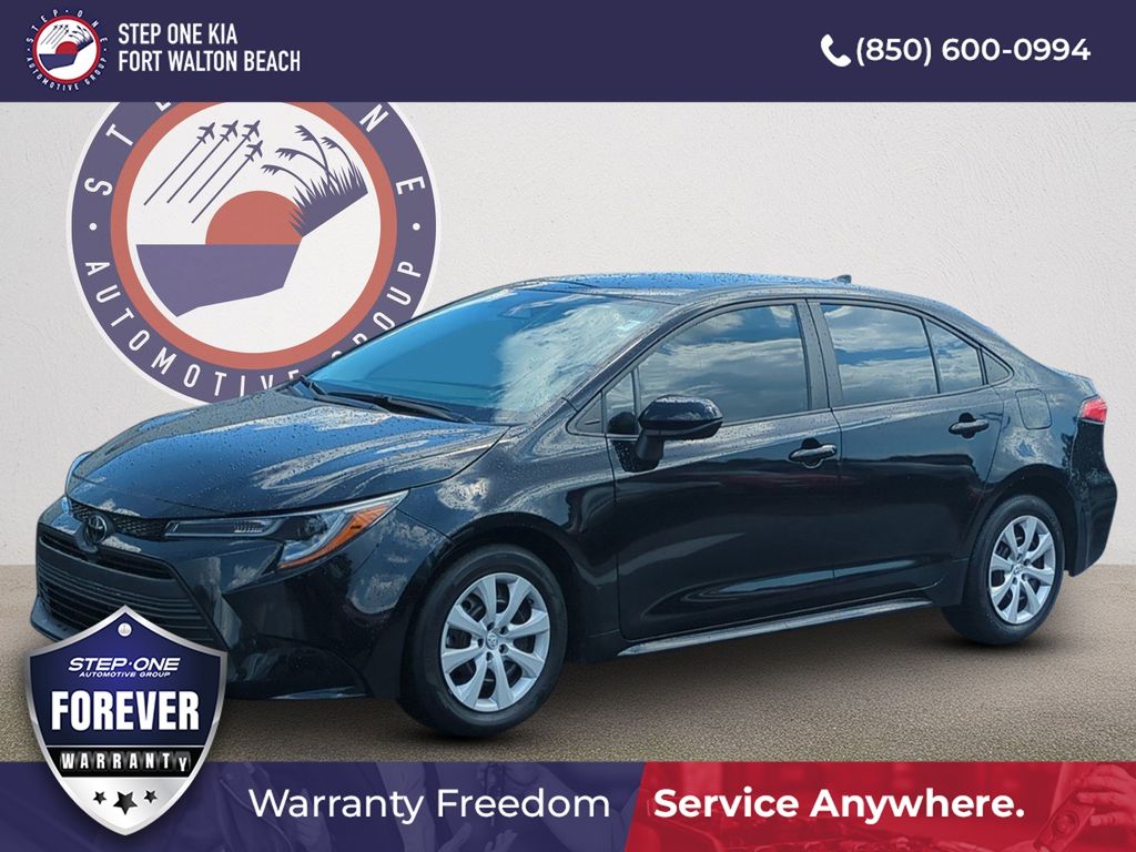 Midnight Black Metallic 2024 Toyota Corolla Sedan Front-Wheel Drive Continuously Variable Transmission