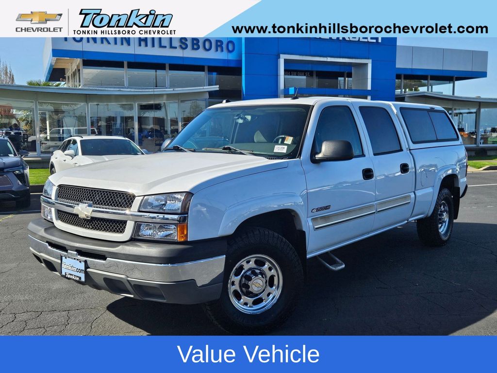 Summit White 2005 Chevrolet Silverado 1500HD LS Crew Cab RWD Pickup Truck Rear-Wheel Drive 4-Speed Automatic Overdrive