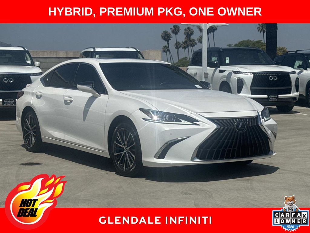 Eminent White Pearl 2025 Lexus ES Hybrid Sedan Front-Wheel Drive Continuously Variable Transmission