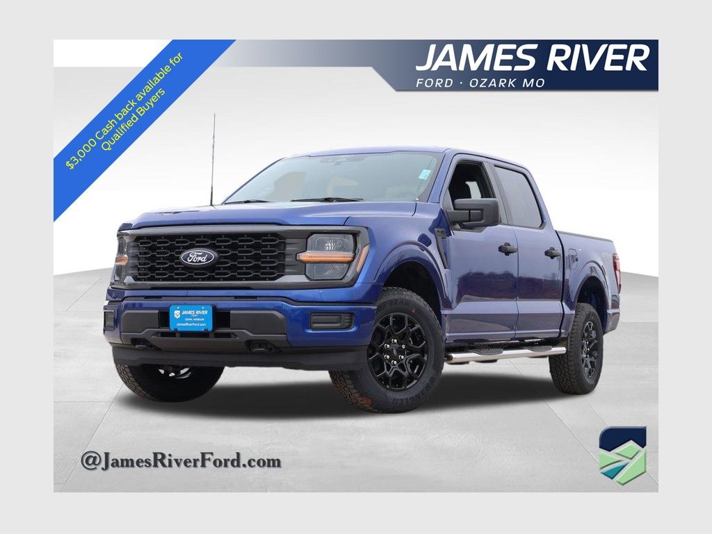 Argon Blue Metallic 2026 Ford F-150 STX 4dr SuperCrew 4WD Pickup Truck Four-Wheel Drive Automatic