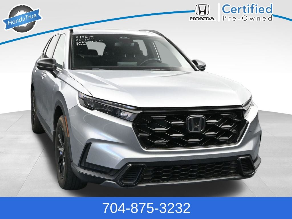 Lunar Silver Metallic 2024 Honda CR-V Hybrid Sport AWD SUV / Crossover All-Wheel Drive Continuously Variable Transmission