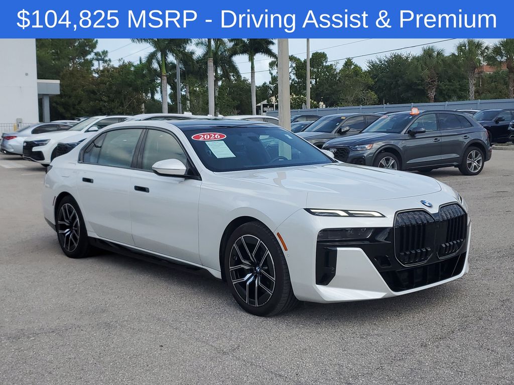 Mineral White Metallic 2026 BMW 7 Series Sedan Rear-Wheel Drive 8-Speed Automatic