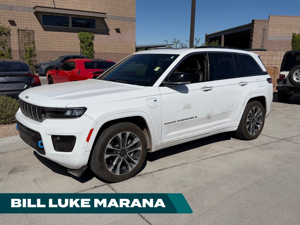 Bright White Clearcoat 2023 Jeep Grand Cherokee 4xe SUV / Crossover Four-Wheel Drive 8-Speed Automatic