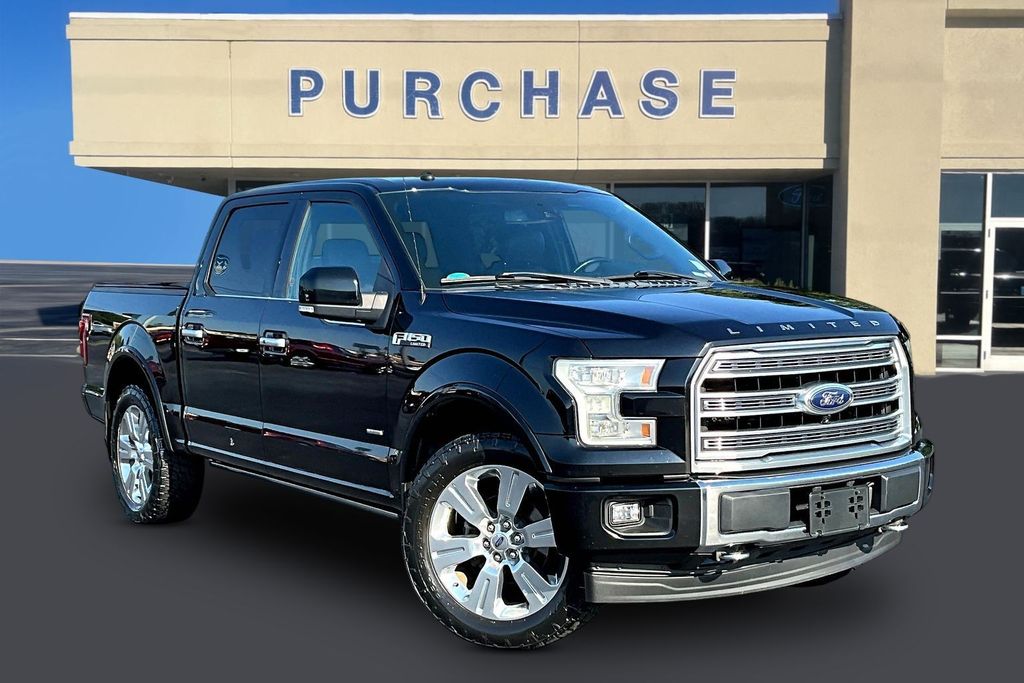 Black 2017 Ford F-150 Pickup Truck Four-Wheel Drive Automatic