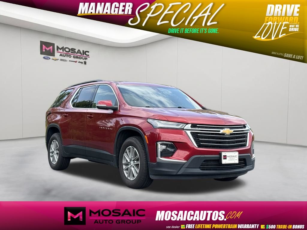 Radiant Red Tintcoat 2023 Chevrolet Traverse SUV / Crossover Front-Wheel Drive 9-Speed Automatic