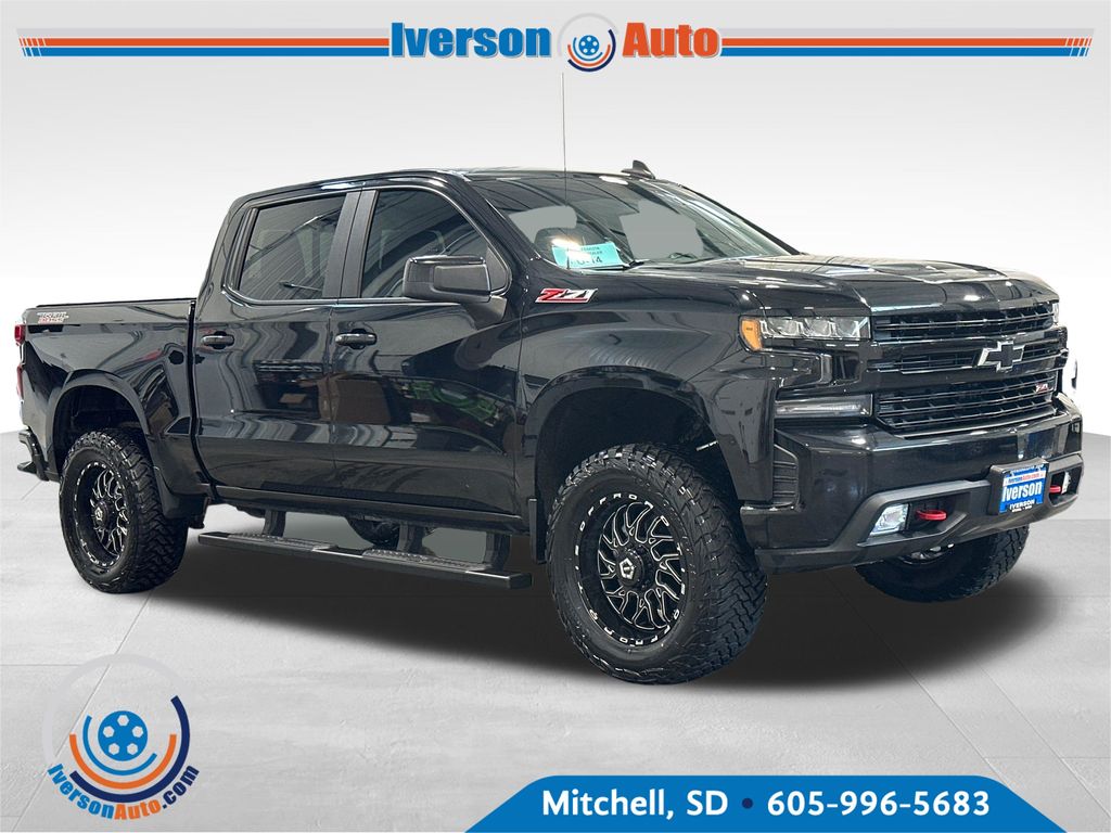 Black 2021 Chevrolet Silverado 1500 Pickup Truck Four-Wheel Drive Automatic