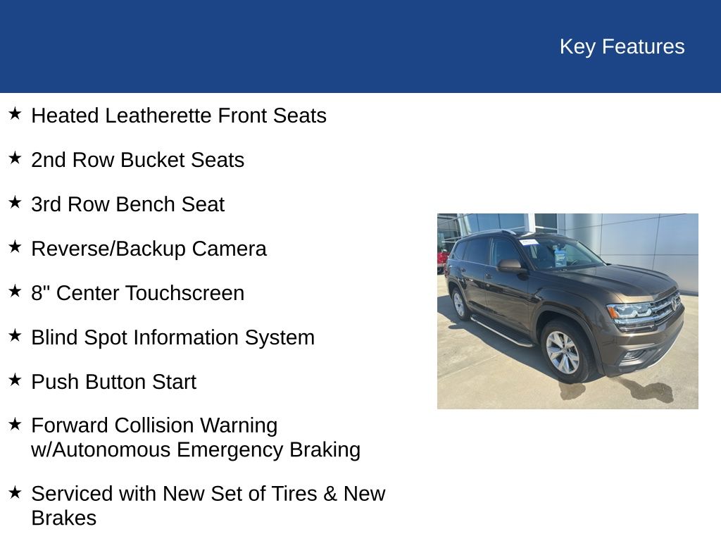 2019 Volkswagen Atlas V6 SE