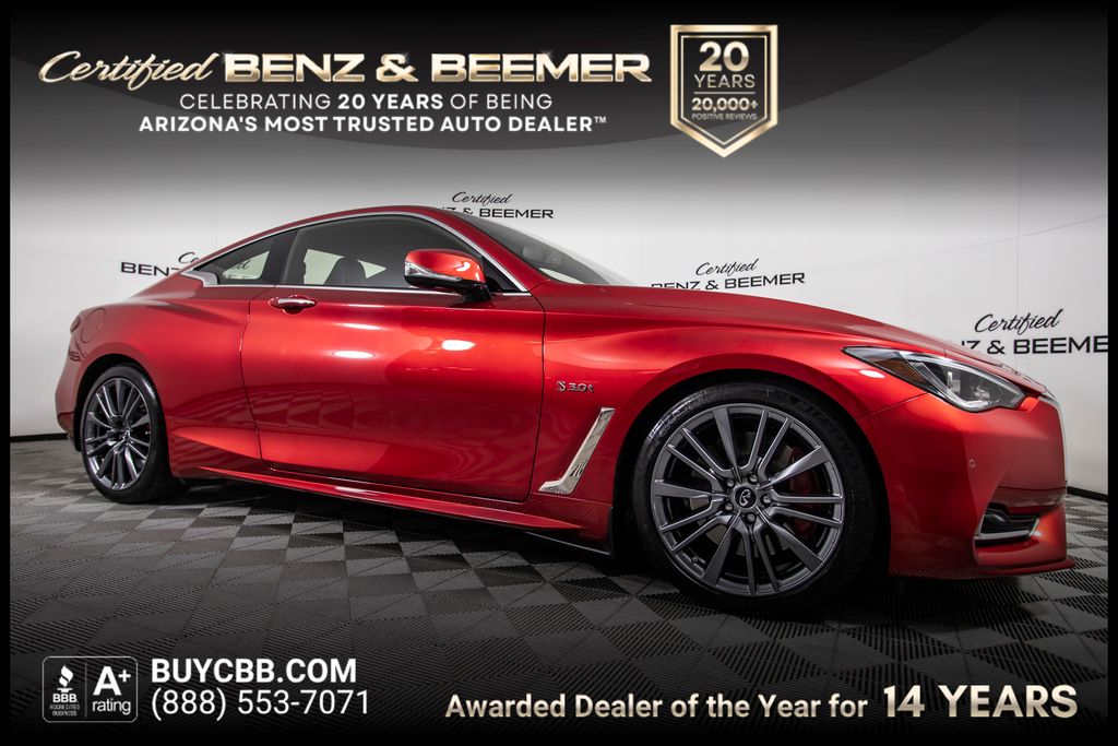 Dynamic Sunstone Red 2017 INFINITI Q60 Coupe Rear-Wheel Drive 7-Speed Automatic