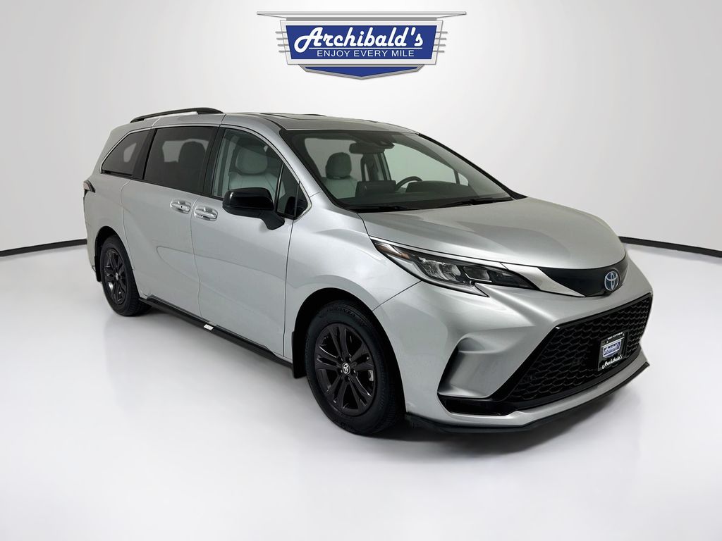 Celestial Silver Metallic 2024 Toyota Sienna Minivan All-Wheel Drive Continuously Variable Transmission