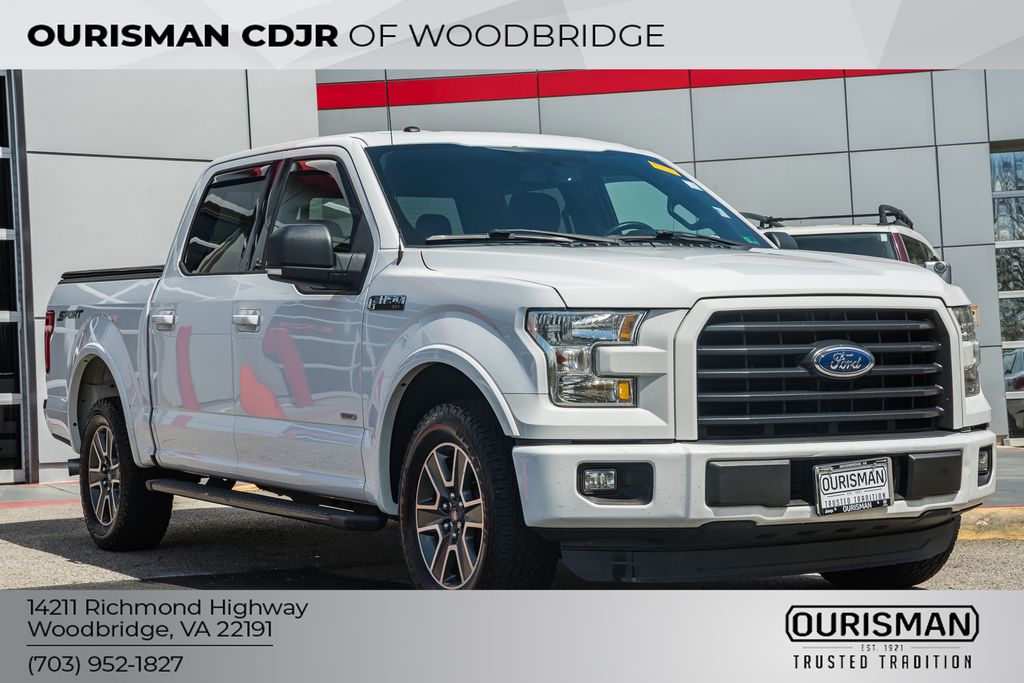 Oxford White 2016 Ford F-150 XLT SuperCrew Pickup Truck 4X2 6-Speed Automatic