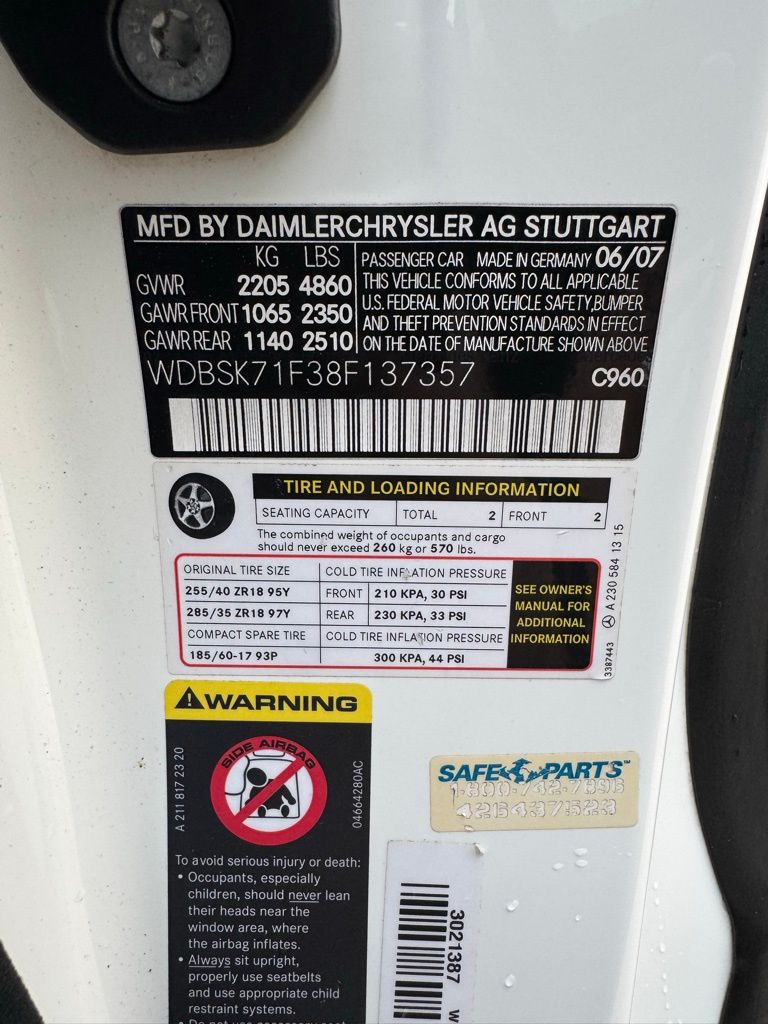 Used Car 2008 Mercedes-benz Sl-class  Sl 550 For Sale Under $20,000 In Georgetown, Texas