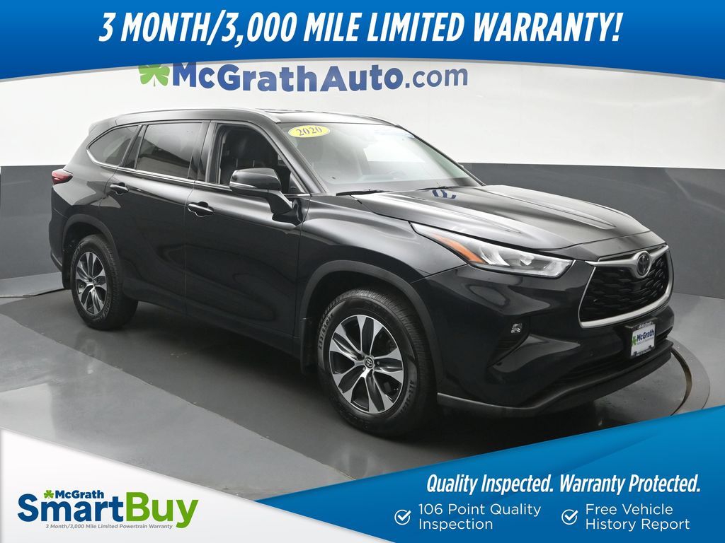 Midnight Black Metallic 2020 Toyota Highlander SUV / Crossover All-Wheel Drive 8-Speed Automatic