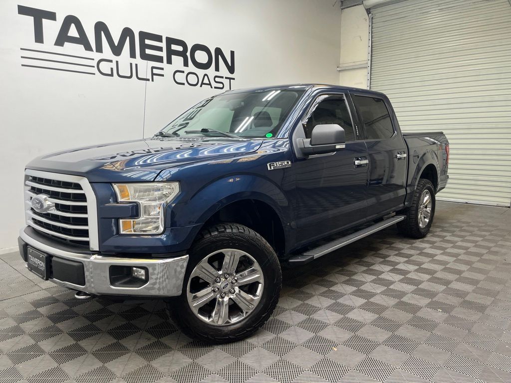 Blue 2016 Ford F-150 Pickup Truck Four-Wheel Drive 6-Speed Automatic