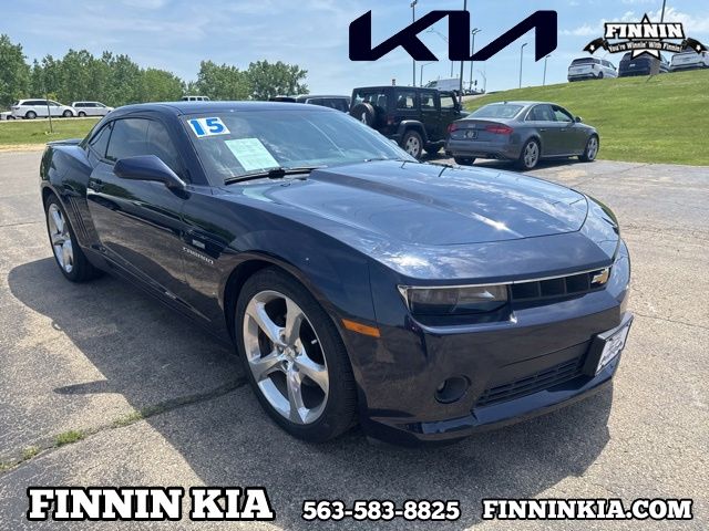 Blue Velvet Metallic 2015 Chevrolet Camaro Coupe Rear-Wheel Drive 6-Speed Automatic