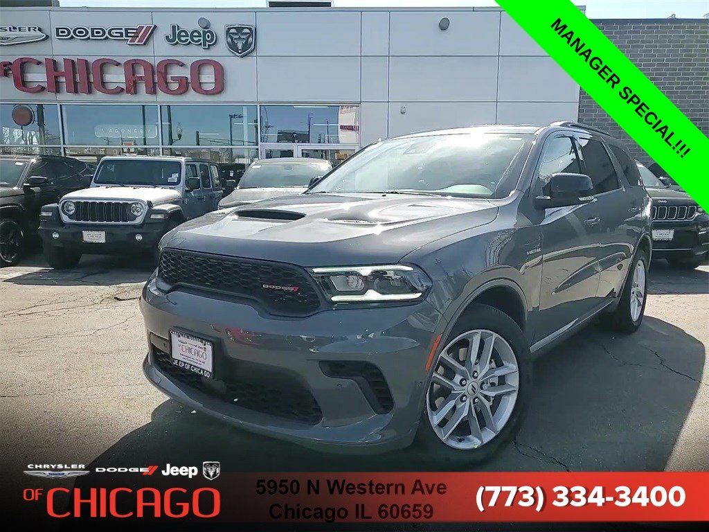 Destroyer Gray Clearcoat 2025 Dodge Durango R/T Plus AWD SUV / Crossover All-Wheel Drive 8-Speed Automatic