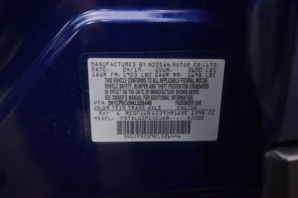 used 2019 Nissan Kicks car, priced at $16,000