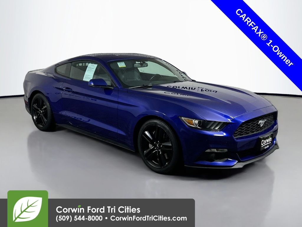 Deep Impact Blue Metallic 2016 Ford Mustang EcoBoost Premium Coupe RWD Coupe Rear-Wheel Drive 6-Speed Automatic