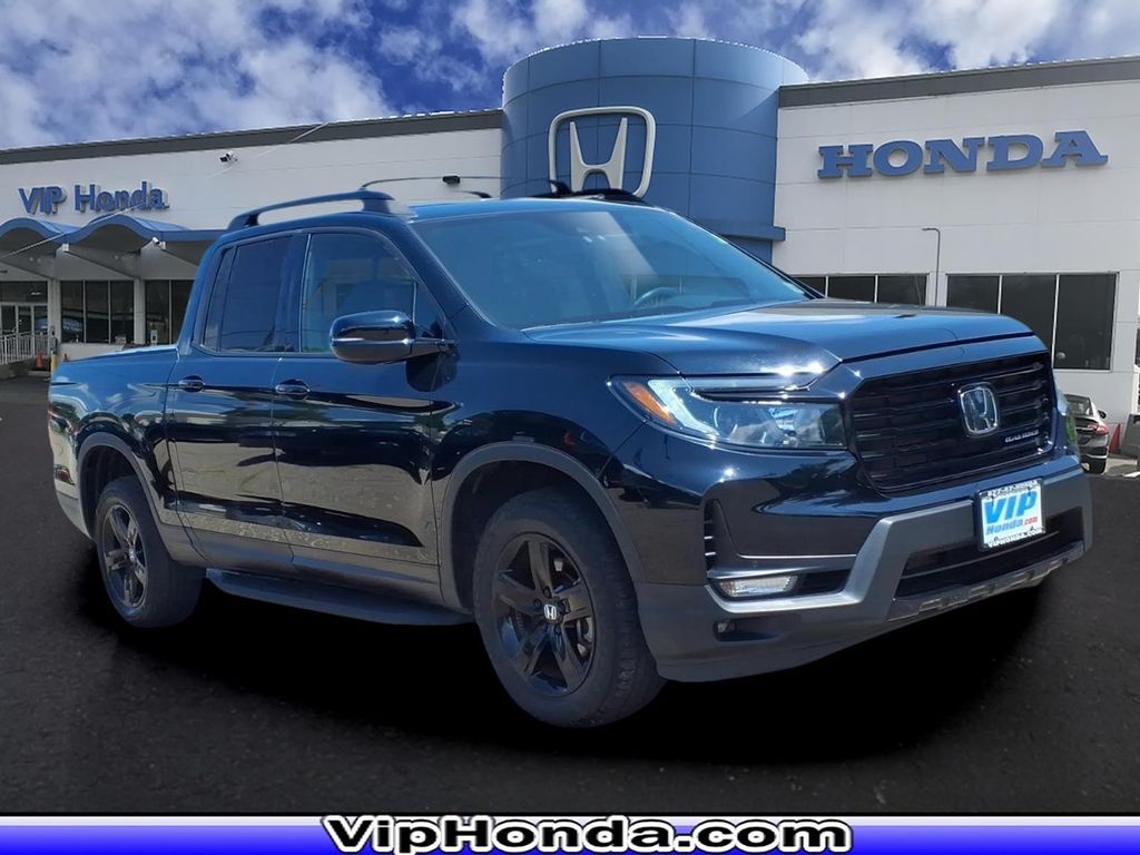 Black 2023 Honda Ridgeline Pickup Truck All-Wheel Drive 9-Speed Automatic