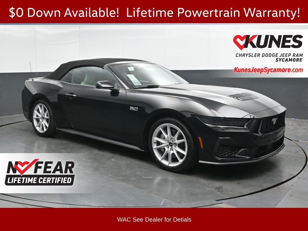 Shadow Black 2025 Ford Mustang Convertible Rear-Wheel Drive Automatic